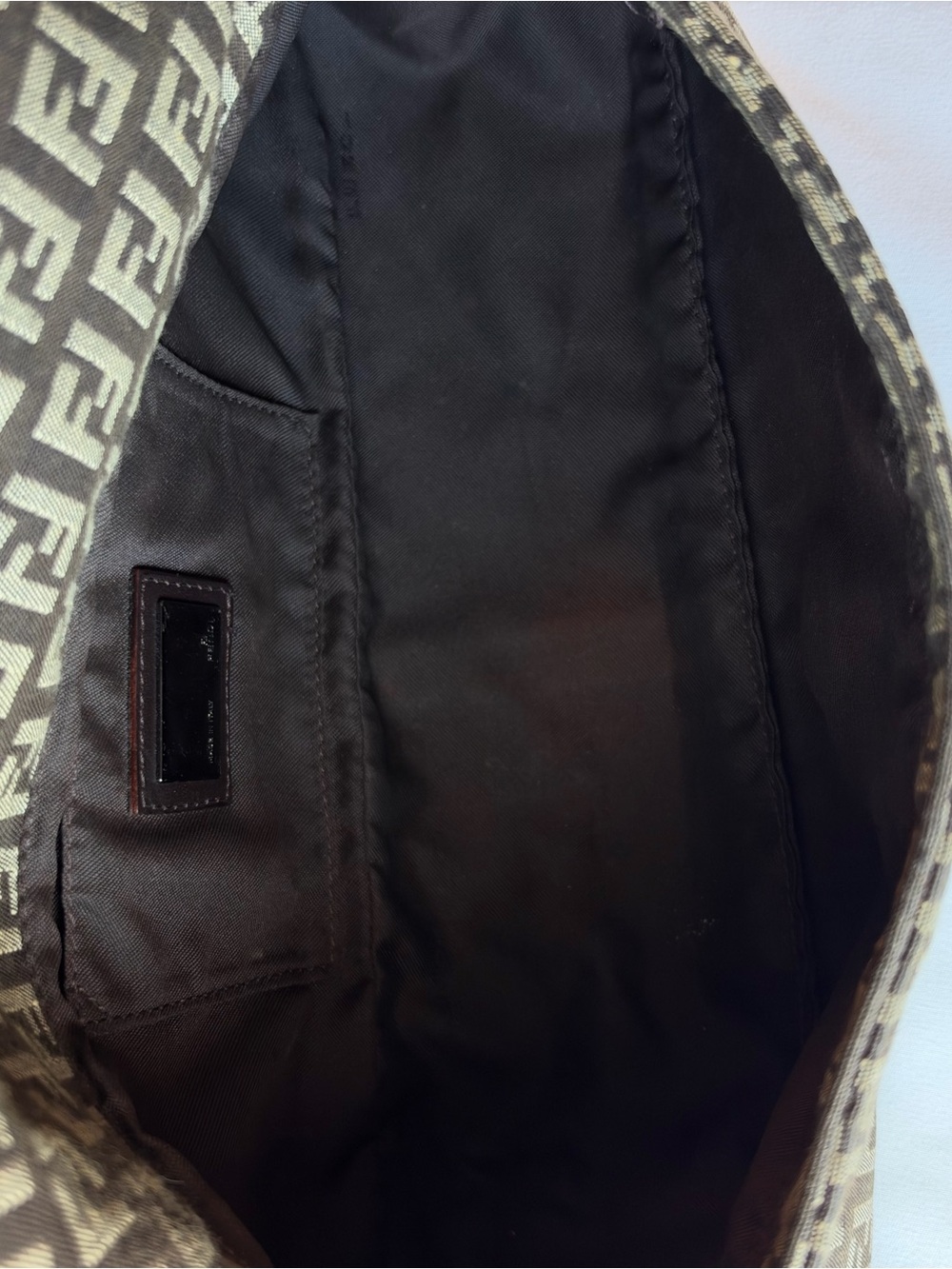 Authentic Vintage Fendi Zucchino East-West Baguette / Mamma Baguette🤎 - Picture 11 of 12